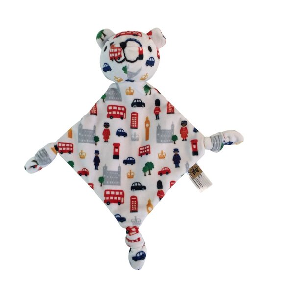 Historic Royal Palaces White Bear Lovey Security Blanket Knots Big Ben London - Picture 3 of 7